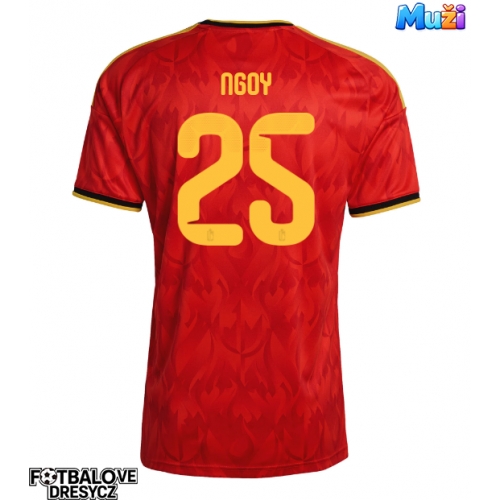 Belgie Nathan Ngoy #25 Domácí Dres MS 2026 Krátký Rukáv Belgie Nathan Ngoy #25 Domácí Dres MS 2026 Krátký Rukáv